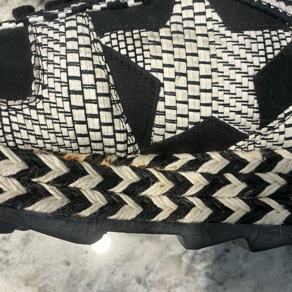 STELLA McCARTNEY White & Black Chunky Sneakers Size 35 - Picture 10 of 16